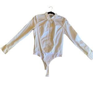 NWOT ASOS White Bodysuit Shirt